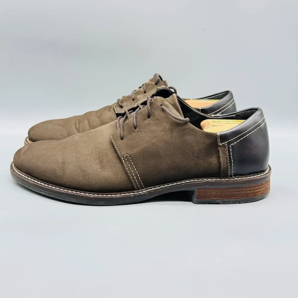 Naot Shoes Mens 10 Brown Nubuck Chief Oxford Lace Up Comfort Slip Resistant